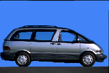 Hier sehen Sie meinen Toyota Previa, dessen Geschwindigkeit von vorherfahrenden, pl&ouml;tzlich ausscherenden, Fahrern leider oft untersch&auml;tzt wird