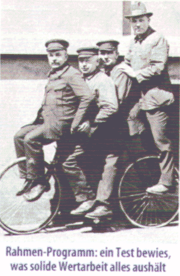 Solide Wertarbeit (Das Miele-Fahrrad)